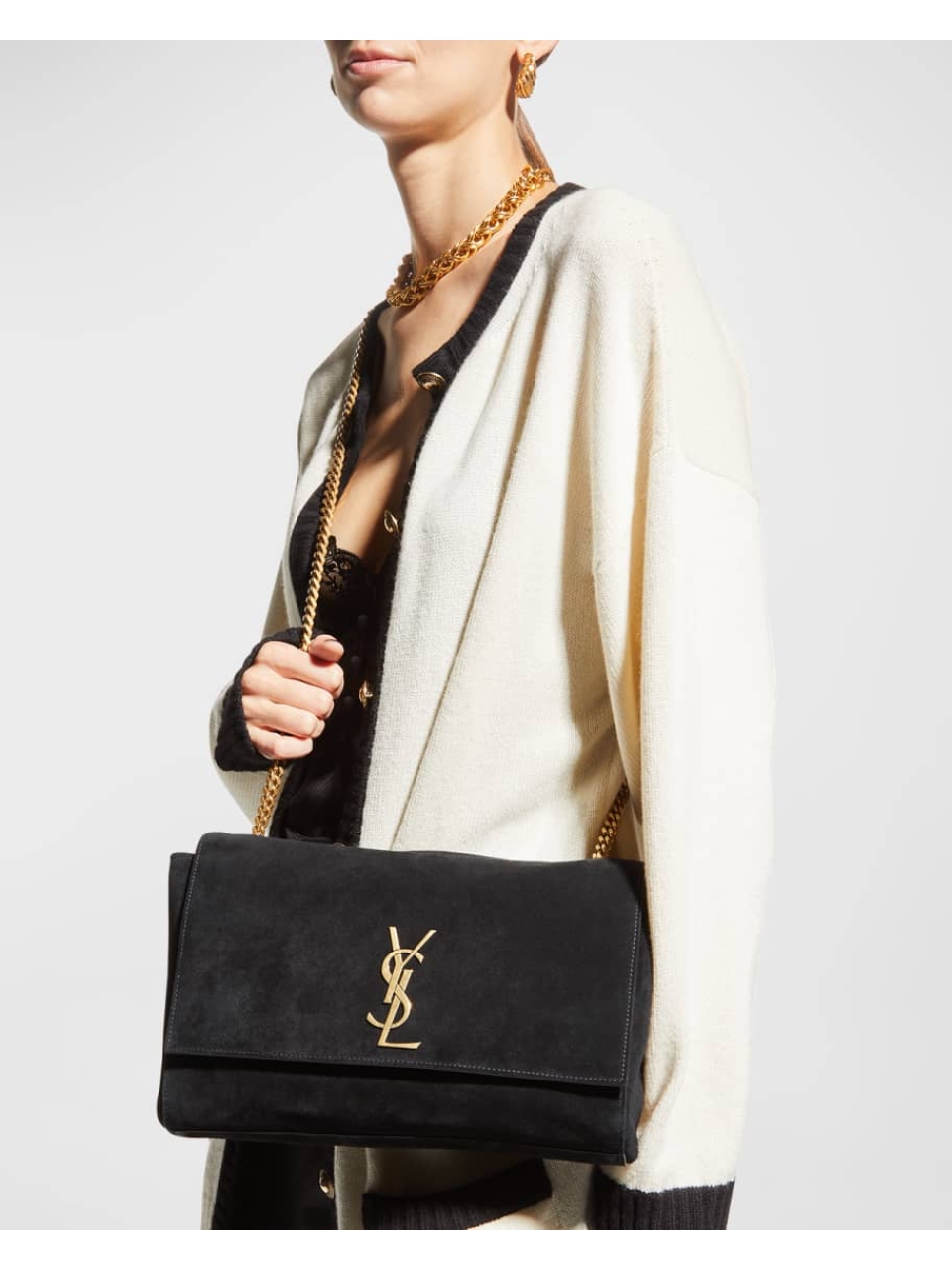 Двусторонняя сумка через плечо Saint Laurent